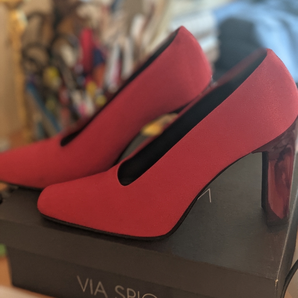 Via Spiga Red Pump Shoes 9.5M